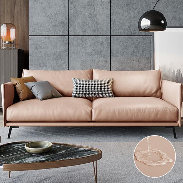 PU Leather Sofa Cover Durable Waterproof Sofa Seat Cushion Cover For Living Room Stretch L-shaped Sofa Slipcovers Protector