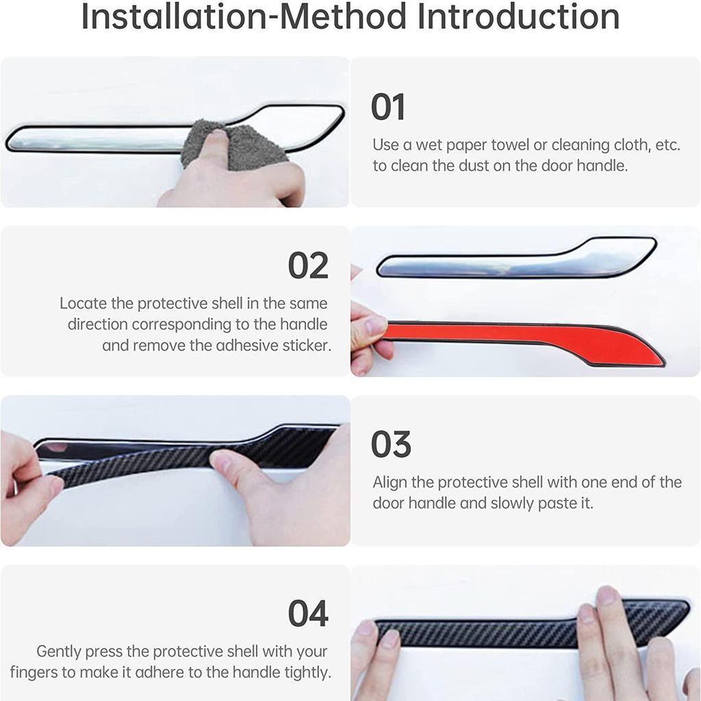 Tesla Model 3/Y Krycí lišta kliky dveří odolná proti poškrábání