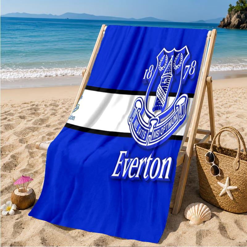 Football Club Everton Beach Towel Microfiber Beach Towel, Lightweight and Quick-Dry, for Summer Travel, Swimming Pool Fan Birthday Gift
