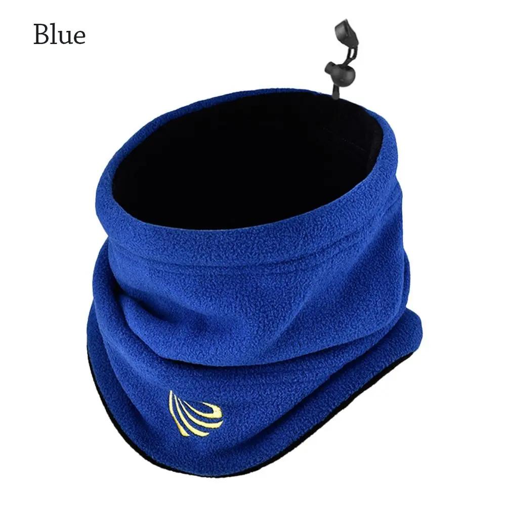 

Fashion Winter Camping Warm Fleece Neck Gaiter Ski Tube Scarf Snowboard Face For Men & Women Outdoor Cycling Cold-proof Collar синий