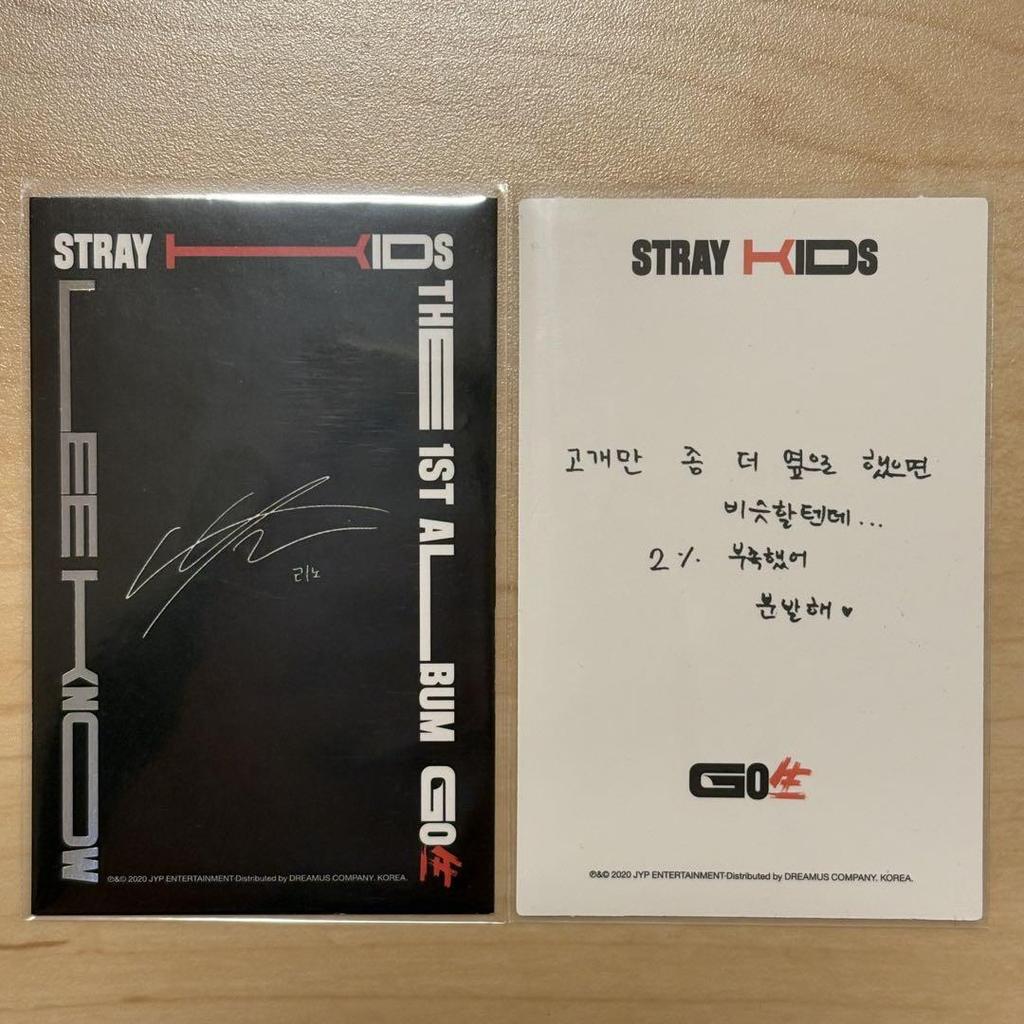 [USED] StrayKids Reno GO Raw Trading Cards