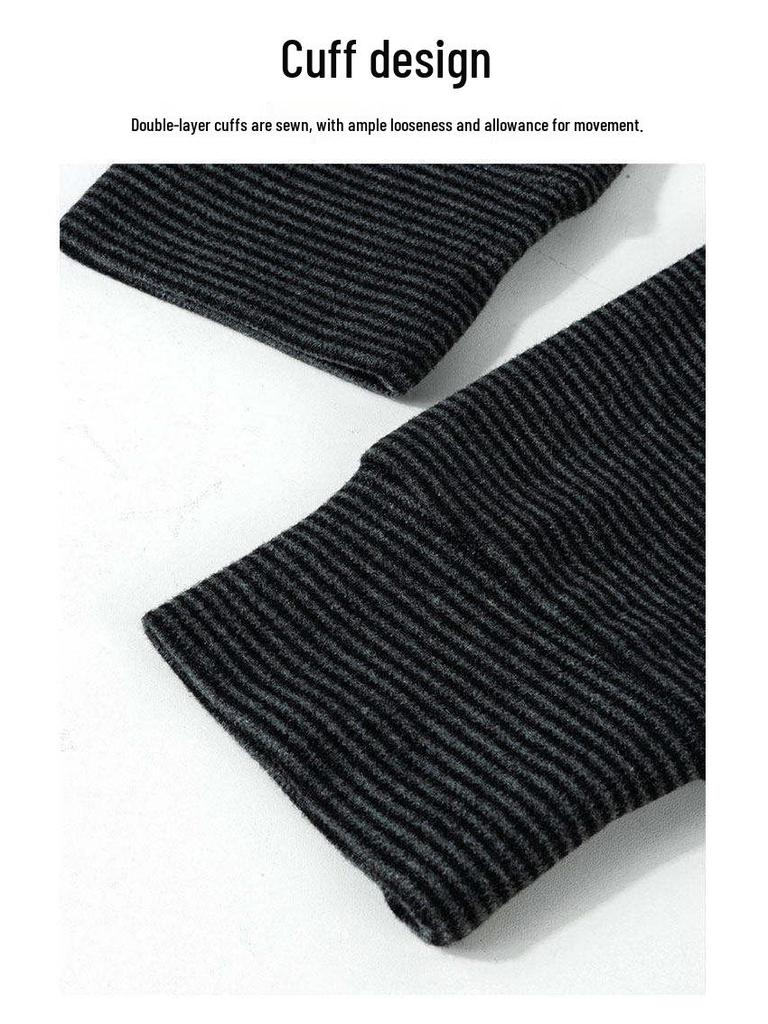 Women's Striped Casual Suit - Spring 2026 Korean Style, Old Money Look, Light-Colored Intellectual Outfit