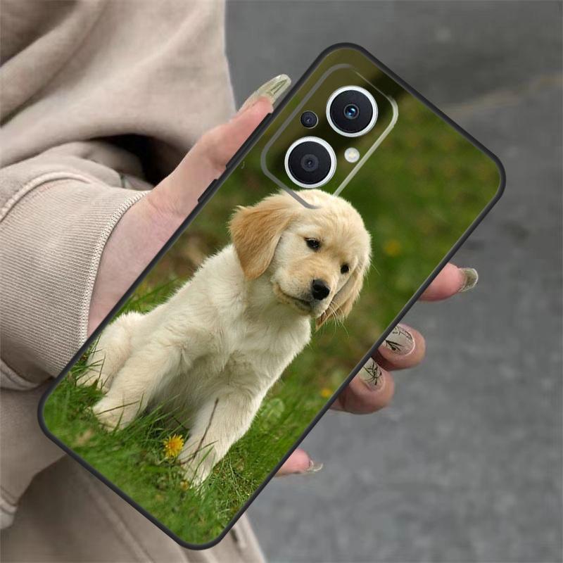 Golden Retriever Dog Case For OPPO Reno 11 11F 10 Pro 4Z 5Z 8T 5 6 7 8 Lite OPPO Find X5 X6 Pro X2 X3 Lite Cover