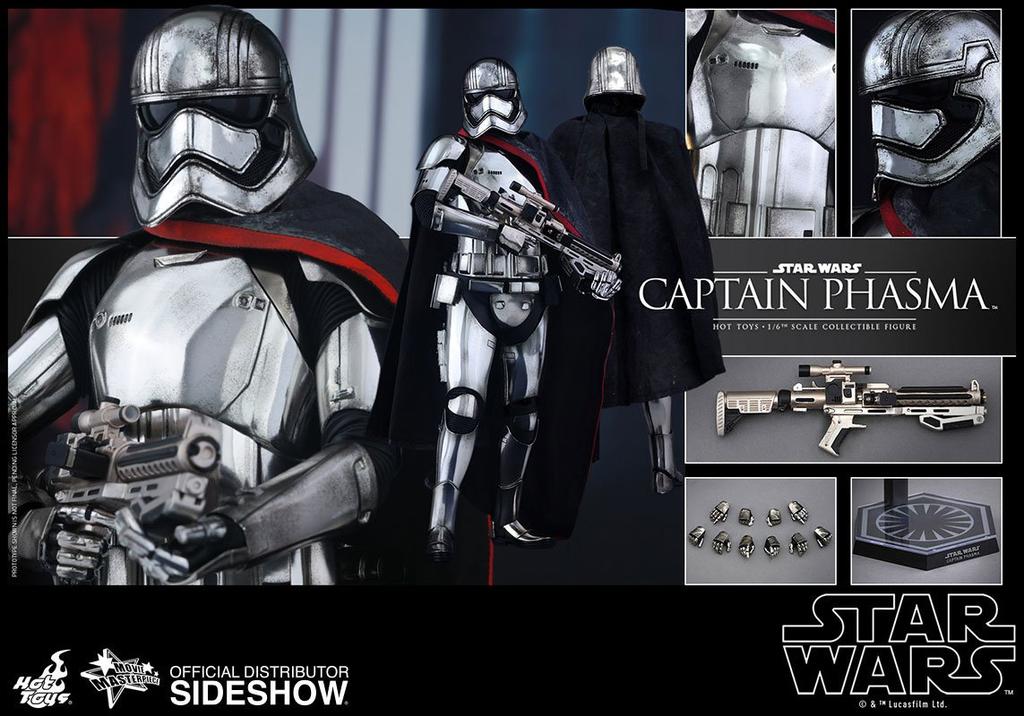 Movie Masterpiece Star The Force Awakens Captain Phasma Scale Plastic Painted Movable Figure Wars 1/6