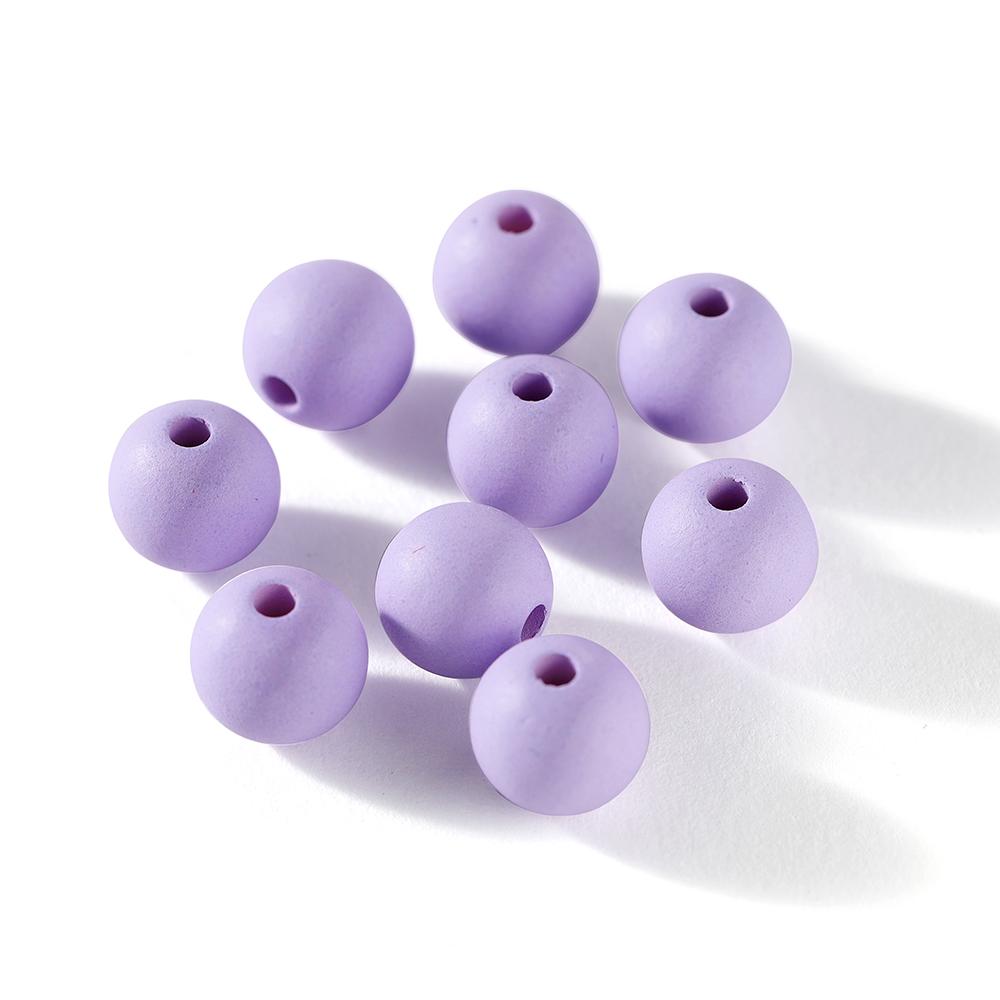 30-100Pcs 6/8/10mm Acrylic Matte Beads Round Loose Spacer Beads For DIY Necklace Bracelet Jewelry Making Accessories Supplies