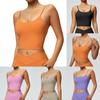 Nylon Sports Vest With Removable Padding For Gym And Yoga Practice For Women
