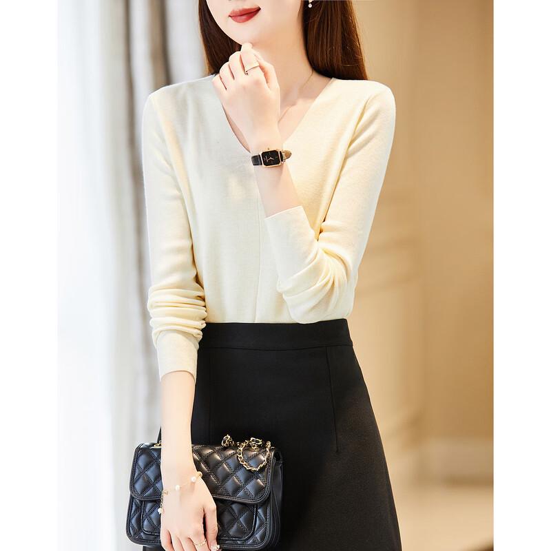 Женский трикотажный топ Demana с V-образным вырезом свободного кроя XL