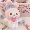 Cute Sanrio Series Plush Keychain Adorable Stuffed Dog Bag Charm Soft 10cm