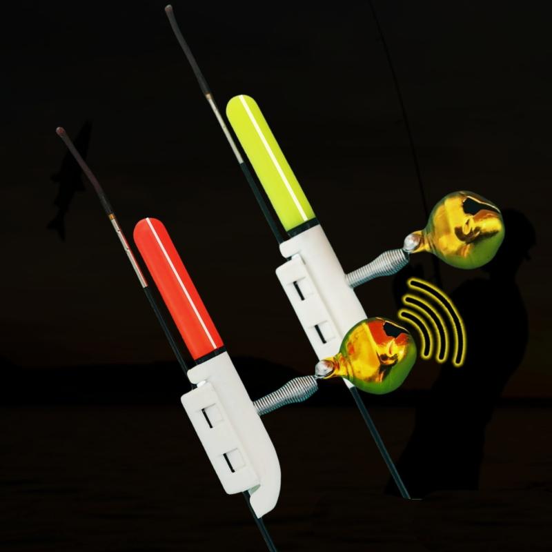 5Pcs Reusable Electronic Light Stick With Bell Led Fishing Alarms Set Accessories Fishing Electronic Rod Luminous Stick Light