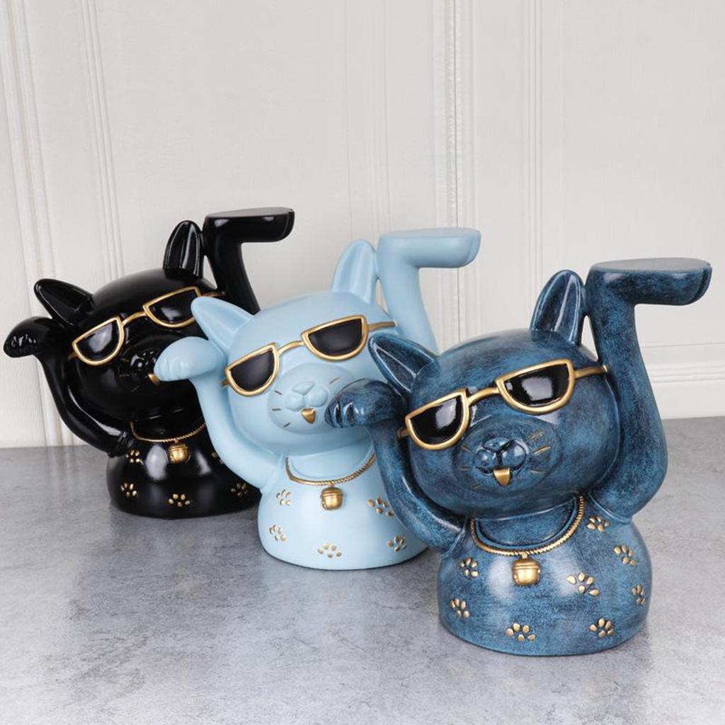 Statue Storage Tray Standing Resin Animal Sculpture Crafts Tabletop Countertop Shelf