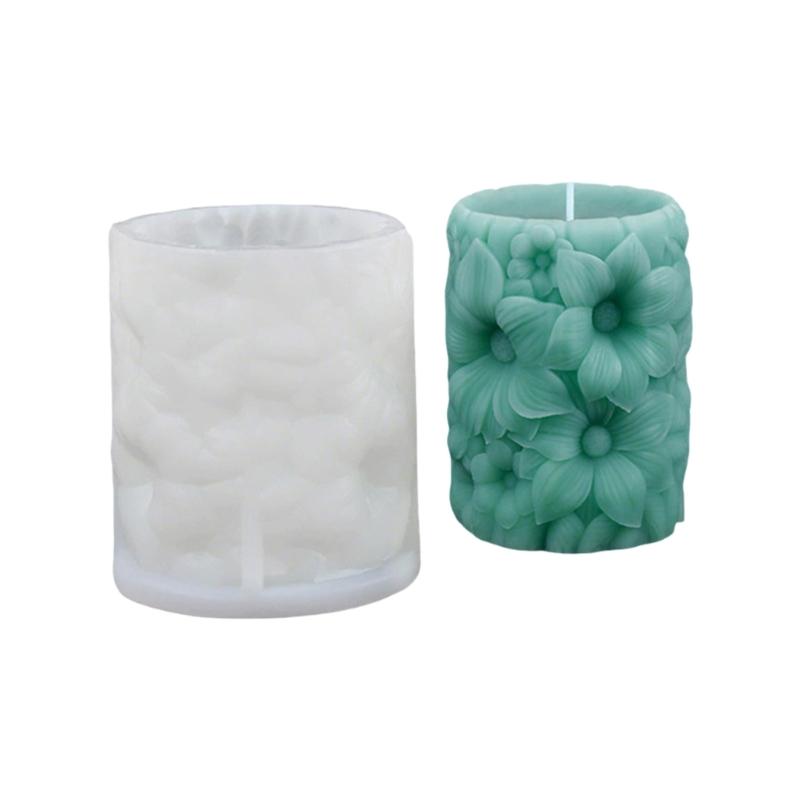 

Food Safe Flower Shape Figurine Mold Crafting Moulds Silicone Texture Suitable for Party Decorating Projects and Home