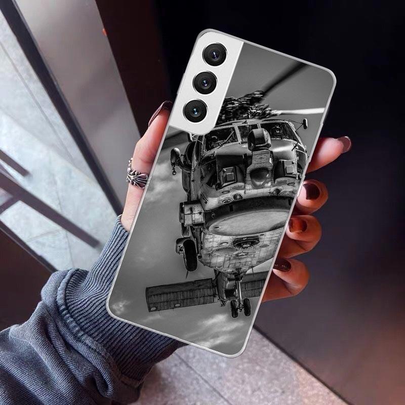 Military Aircraft Warship Fighter Phone Case For Samsung Galaxy S26 S25 Edge S24 S23 Ultra S22 Plus S21 S20 FE Soft TPU Back Cov