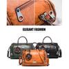 Women's Messenger Bag All-match Boston Bag Soft Leather Women's Bag Fashion Flower Handbag Bag