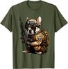 Military Bulldog Tactical Frenchie Ready for Action TShirt Short Sleeve Casual  Cotton Shift