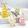 Gnome Shape Silicone Mold for DIY Candle Handmade Aromatherapy Christmas Ornament Tool Reusable Casting Mold for Aromatherapy Candle Epoxy Resin Soap
