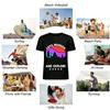 Outdoor Mountain Forest Color Block Print Casual Short Sleeve Tee Pure cotton T-shirt