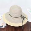 Woman Bowknot Straw Hat Fashion Big Brim Sun Summer Beach Hat