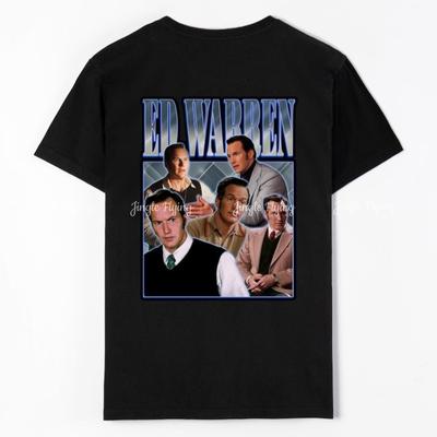Horror Ed Warren Patrick Tee Short Sleeve Shirt Cotton The Conjuring T-Shirt