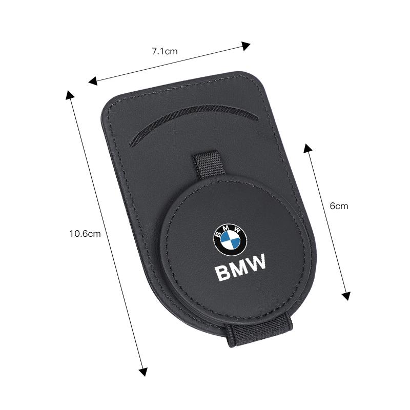 Car Sun Visor Glasses Holder Leather Eyeglasses Hanger Clip For BMW Performance E46 E60 E90 E39 E87 E36 E92 E70 E91 X3 X5 X1