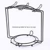 Stainless Steel Hanging Coffee Cup & Saucer Draining Rack for 6 Cups
