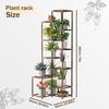INS Antiseptic Wood Plant Stand: Movable Flower & Succulent Rack for Indoor/Outdoor Use