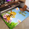 Custom Maya Bee Mat Personalized Name, Polyester Washable Indoor Entryway Rug, Gift for Christmas, Easter, Thanksgiving Day