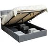 5ft King Ottoman Bed with Gas Lift Storage - Grey