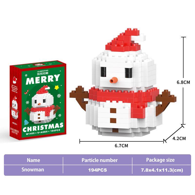 

Рождественский Санта-Клаус Строительные блоки Головоломка Игрушка в подарок C