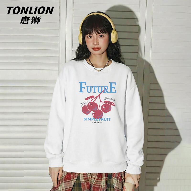Женская толстовка с принтом букв TonLion L