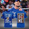 Unisex-Shirt Baumwolle Oversize Große Größe John Cena Abschiedstour 2025 Las Vegas Unisex-T-Shirt - Schwarz Alle Größen Unisex