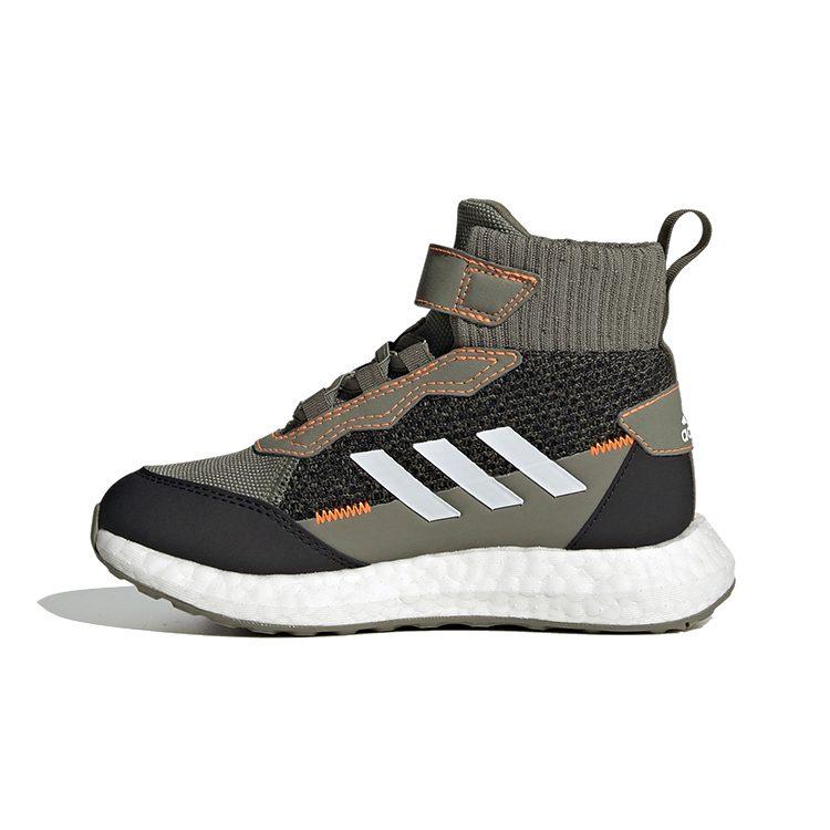 Adidas Rapidalu Comfortable Breathable High top Running Shoes Green Black Kids' FZ2504