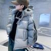 Boys Winter Coat White Duck Down Jacket New Style Thickened Wash-free Coat for Middle and Large Children