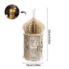 Ramadan LED Lamp Wooden Eid Mubarak Moon LED Light Muslim Islam Decorative Light Lantern For Home Decoration