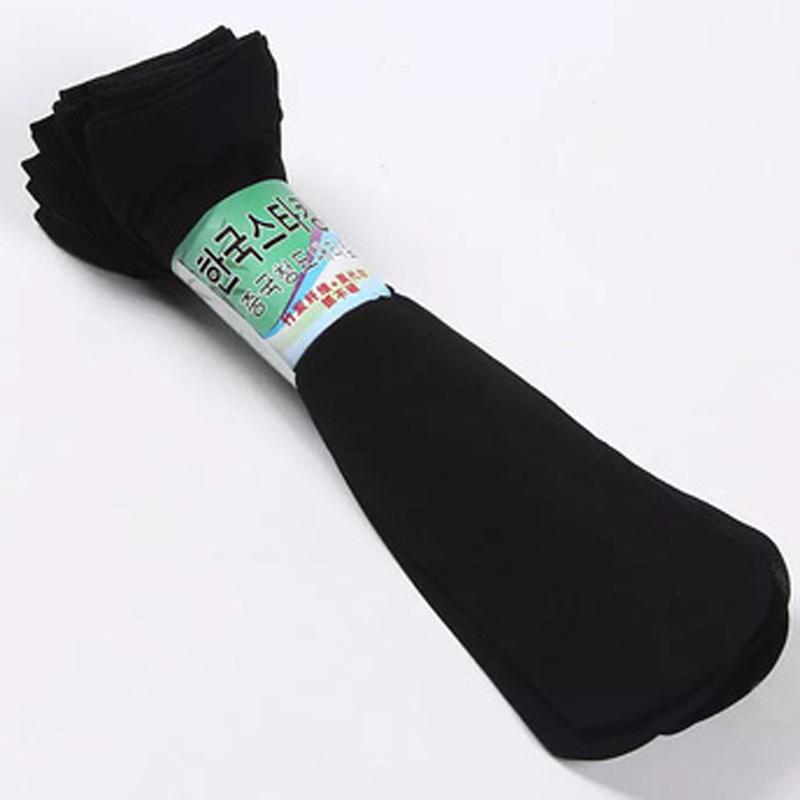 

10 пар мужских летних ультратонких носков, дышащие, удобные и мягкие чулки EU38-43 чёрный