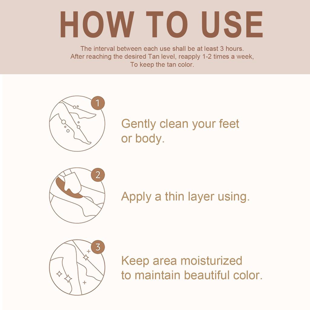 Sunless Tanner - Bronzer Buildable Light, Medium or Dark Tan, Instant Body Bronzer & Gradual Sun-kissed Glow