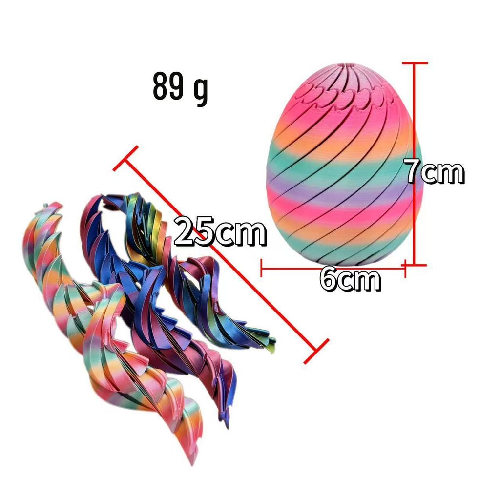 3D Printed Easter Twist Fidget Egg Toy