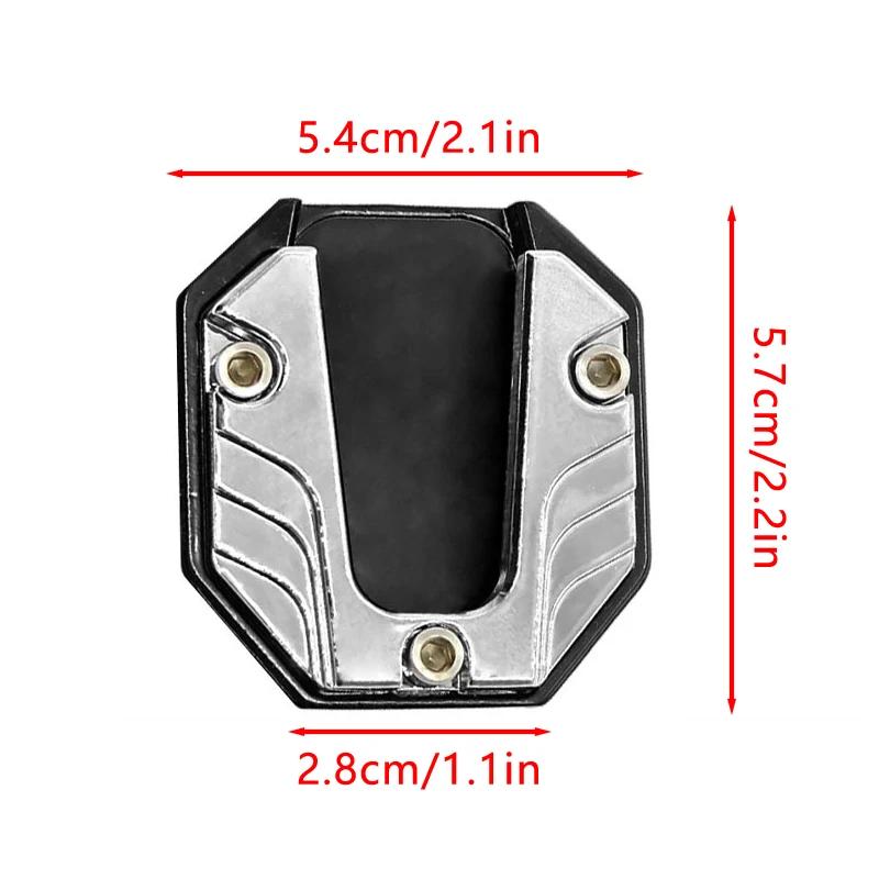 Motorcycle Kickstand Extender Moto Foot Side Stand Enlarge Extension Support Anti-ski Base Extension Foot Pad Stand