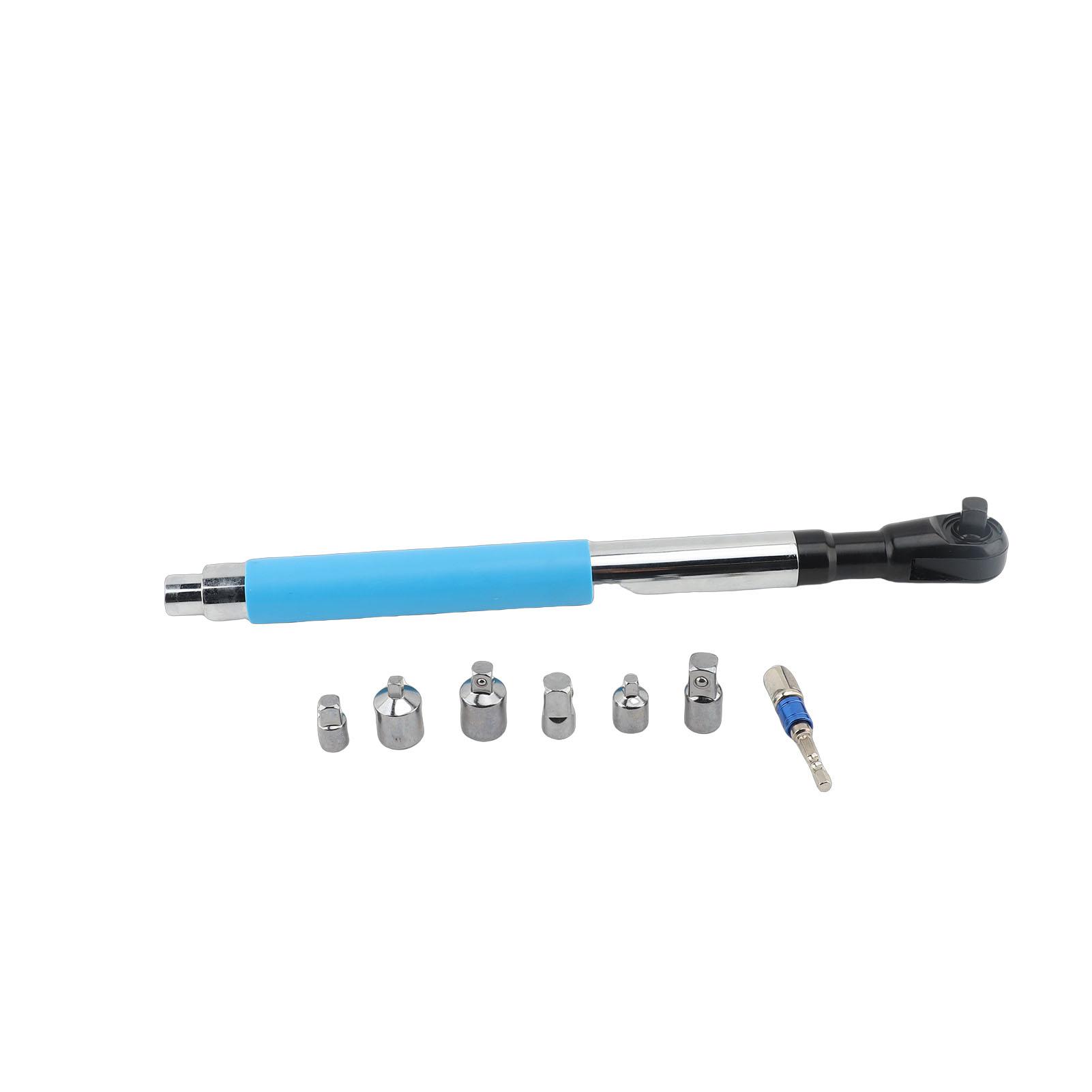 

1Celsius2 Inch Offset Extension Wrench Strong Torsion Output Steel Wrench Extender with 6 Sockets and 1 Adapter Rod for Narrow Space
