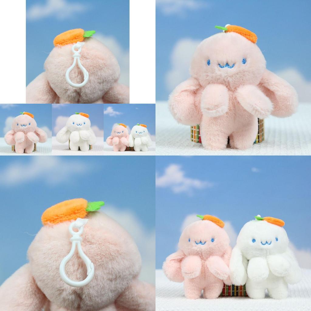Adorable Ins Style Carrot Bunny Plush Toy Keychain Doll For Bags And Accessories