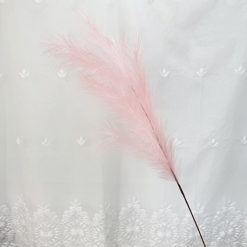 Wedding Decor Artificial Phragmites Hirsuta With Polyester Fabric For Home And Event Displays LightPink