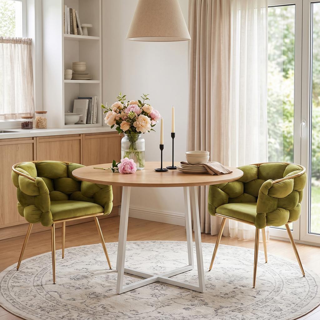 Luxuriöser, Moderner Akzentstuhl, Schminktischstuhl mit Metallrahmen für Schlafzimmer, Wohnzimmer, Esszimmer