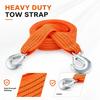 Nylon Strap 3 Meter Fluorescent Vehicle Recovery Rope for Cars, Trucks and SUVs