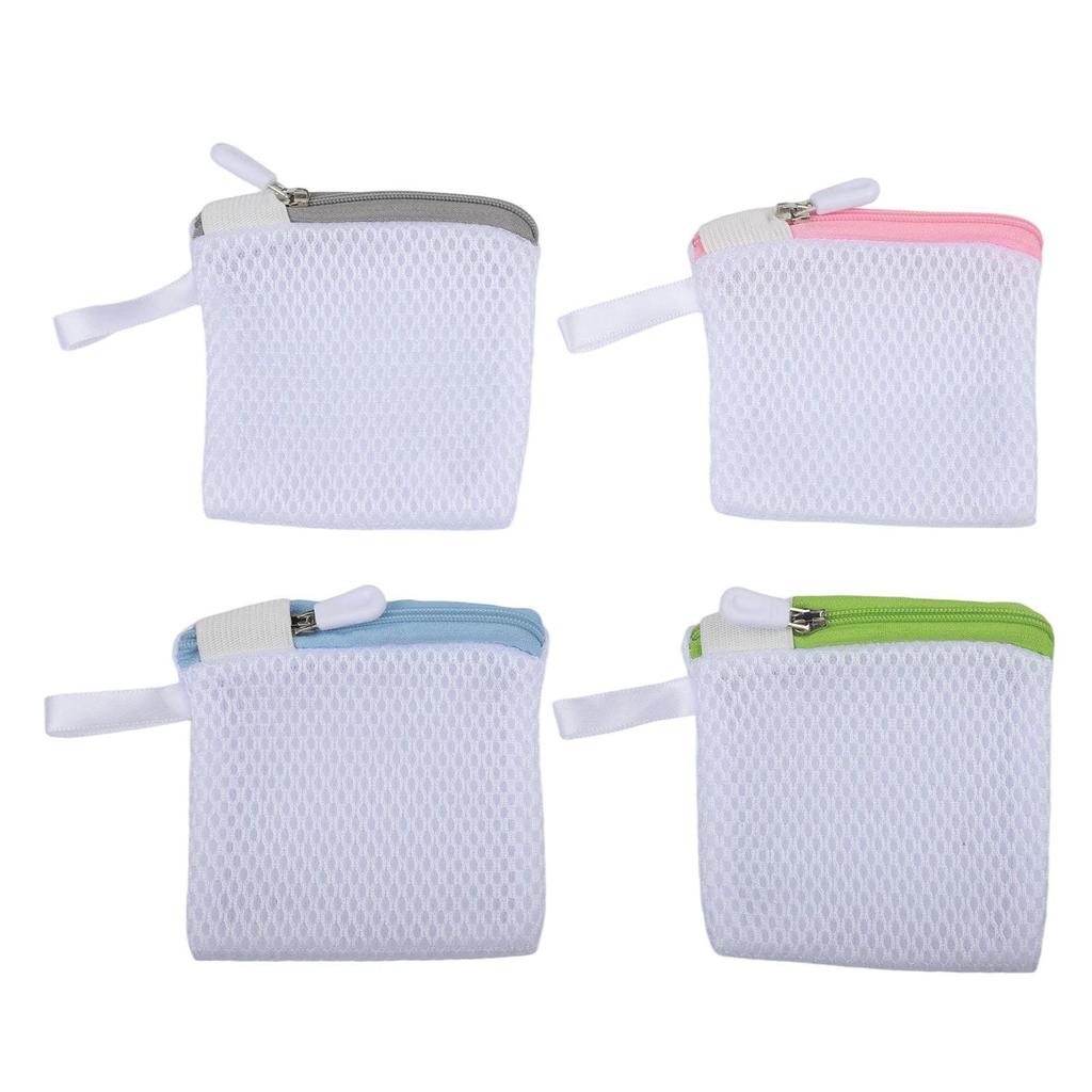 4 Pack Laundry Pod Storage Bags with For Durable Polyester Mesh for Easy Laundry Pod Dissolving and Protection