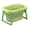 Adorable Cartoon Baby Foldable Bathtub Home Swimming Foot Soaker Tub Portable Bath for Sitting and Lying Down Easy Storage