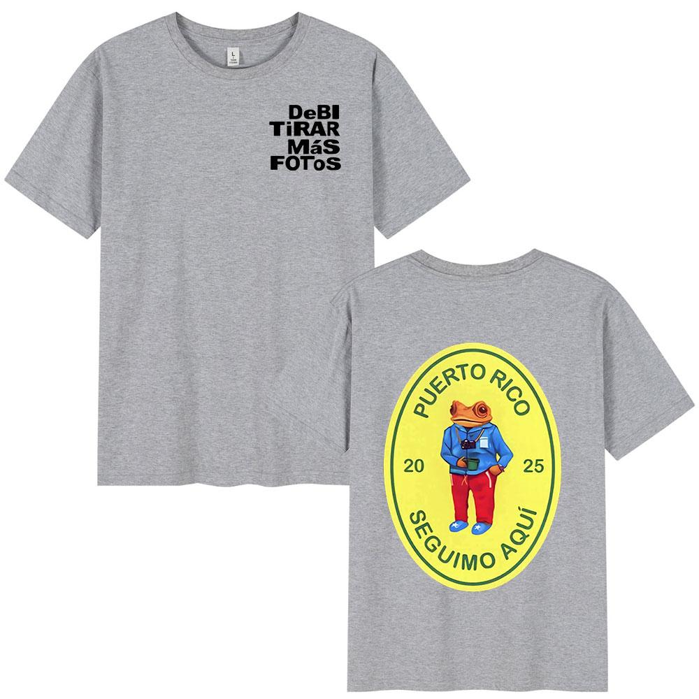 Bad Bunny DTMF Debi Tirar Mas Fotos 2025 New Album T Shirts Men Women Clothing Cotton Oversized T-shirts Hip Hop Fashion T-shirt