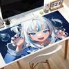 Mouse Pad Hololive Gawr Gura Colorful Table Mat Anime Professional Gaming Accessories Rubber Computer Keyboard Mat Game Mousepad