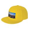 Fashion Austin  Texas  City Skyline  City Lights Flat Brim Sun Hat  Cycling Summer Hat