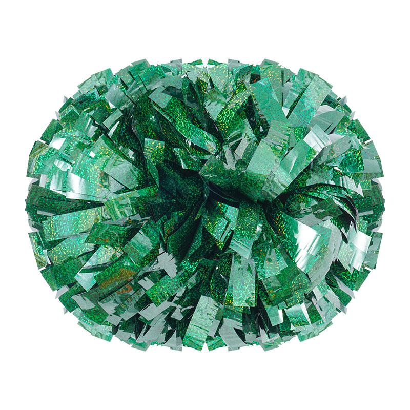 Colorful Laser Cheerleading Pom Poms with Baton Handle for Team Spirit Sports Dance Cheering Kids Adults