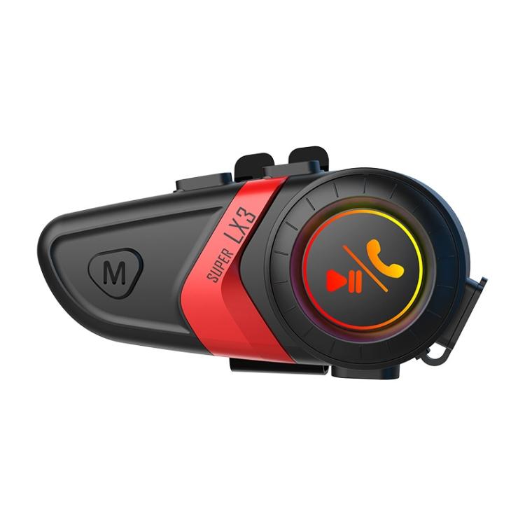 

Мотоцикл Шлем Вызов Музыка Навигация Bluetooth Гарнитура, Цвет: Красный