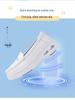 Summer Non-Slip Leather Nurse Shoes: Double Air Cushion, Thick Soft Sole, Breathable, Comfortable for Medical Work